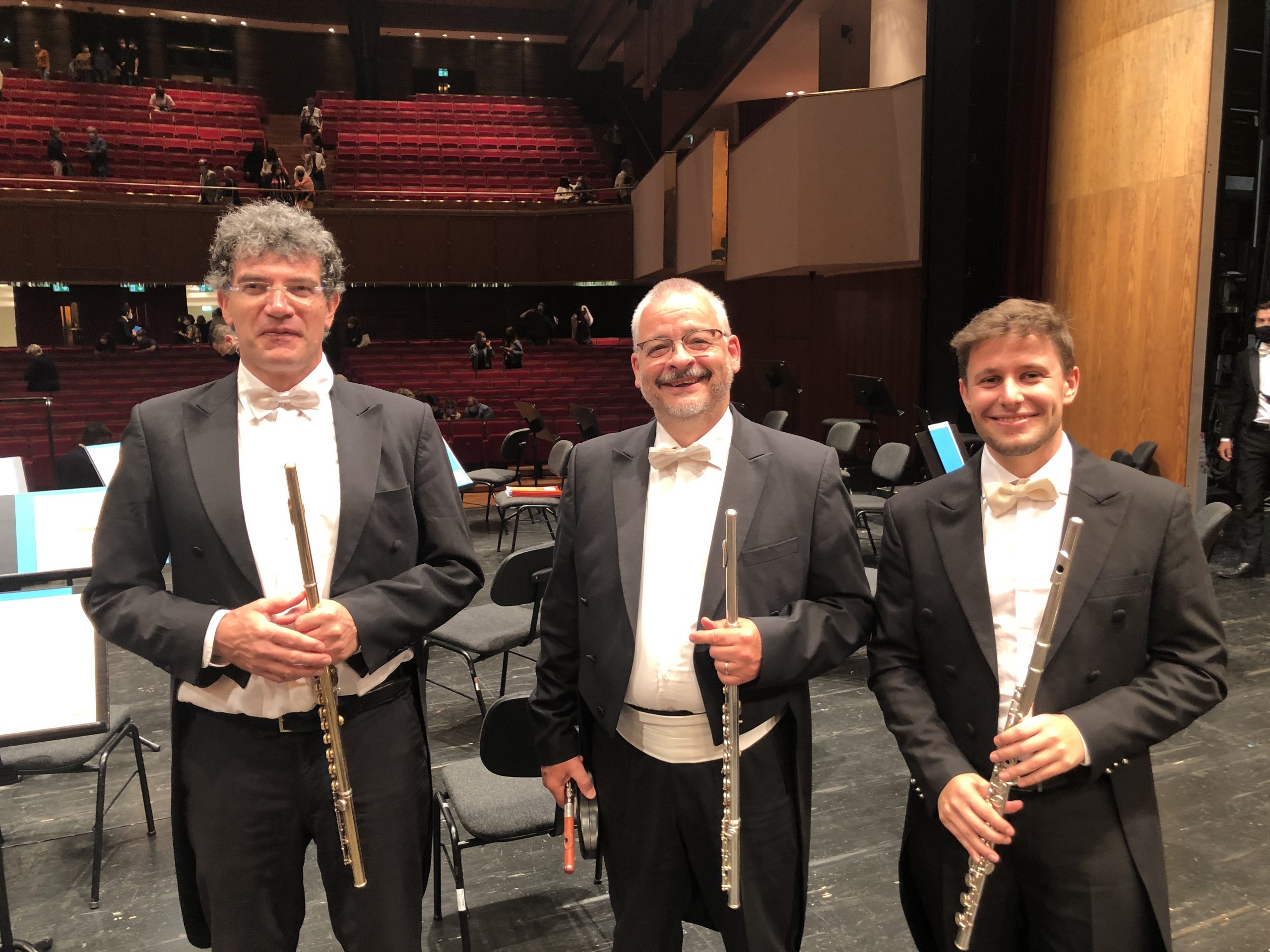 flauti dell'orchestra Haydn di Bolzano e Trento