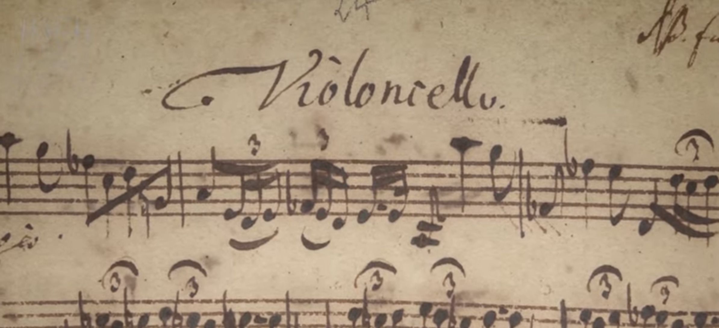 Bach parte di violoncello nelle cantate